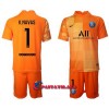 Virallinen Fanipaita + Shortsit Maalivahdin Paris Saint-Germain Keylor Navas 1 Kotipelipaita 2021-22 - Lasten
